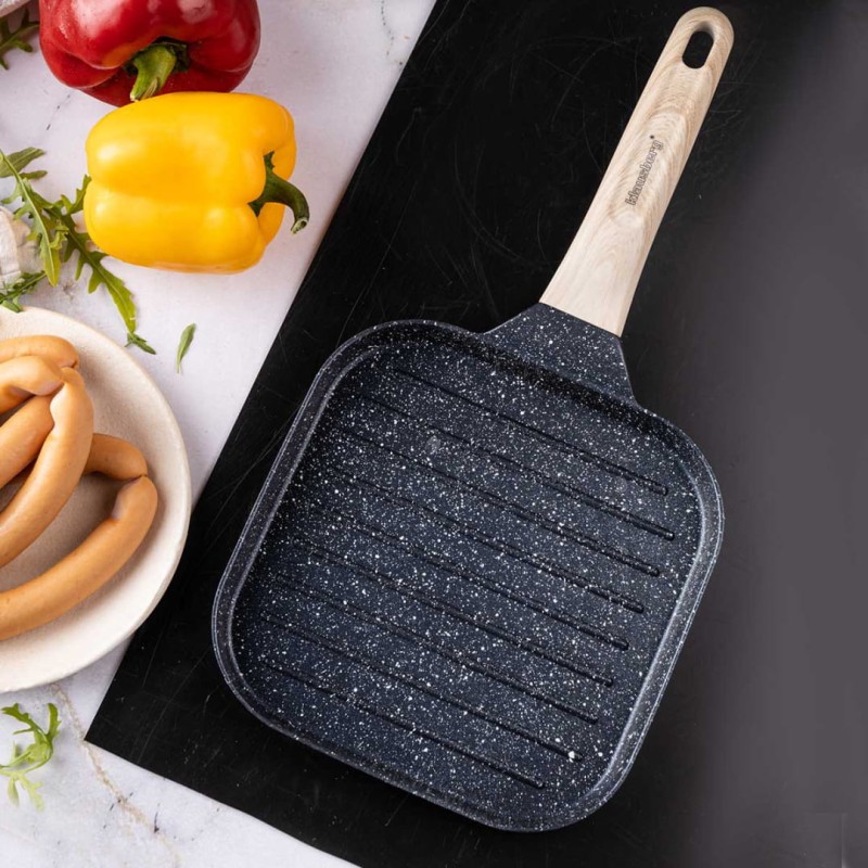 Mini patelnia grillowa 18,5x18,5 cmKLAUSBERG grafitowa