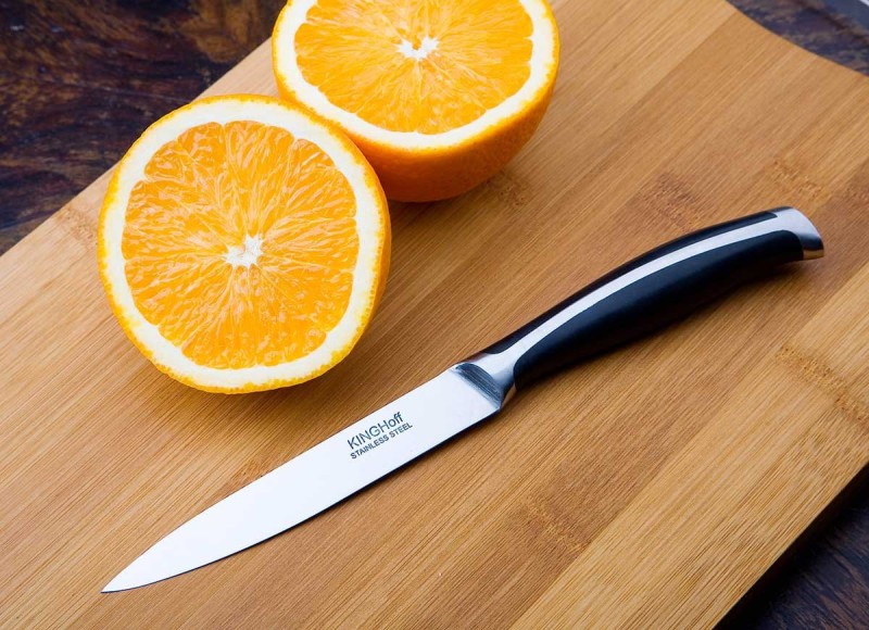 Nóż uniwersalny stalowy 12 cm KINGHOFF czarny