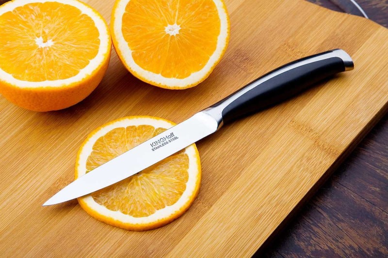 Nóż uniwersalny stalowy 12 cm KINGHOFF czarny