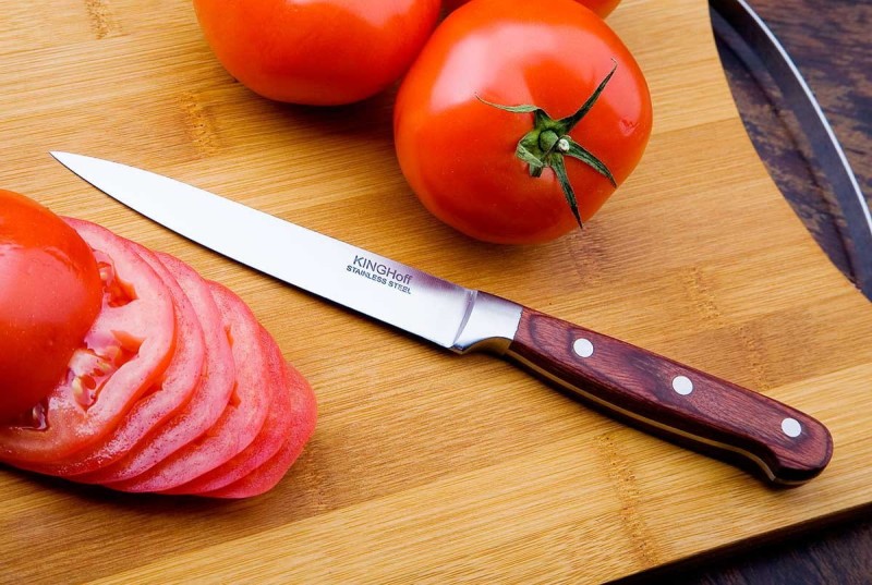Nóż uniwersalny stalowy 12 cm KINGHOFF brązowy