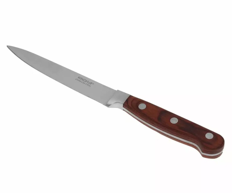 Nóż uniwersalny stalowy 12 cm KINGHOFF brązowy