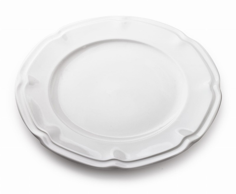 Talerz obiadowy płaski 26cm HELLA biały
