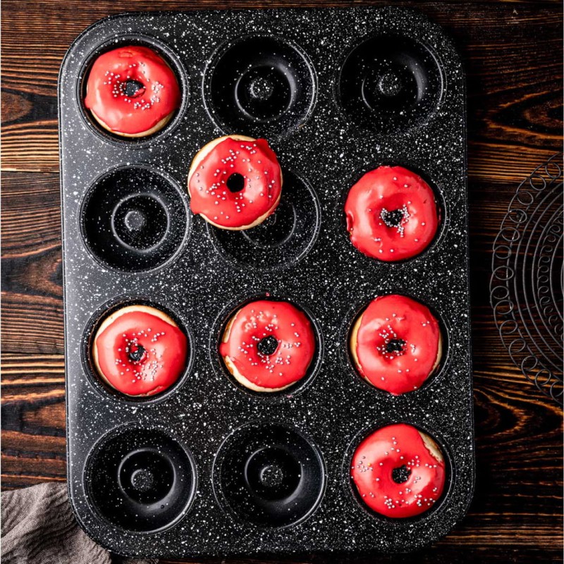 Forma blacha do pieczenia  pączków donut 12 gniazd KLAUSBERG