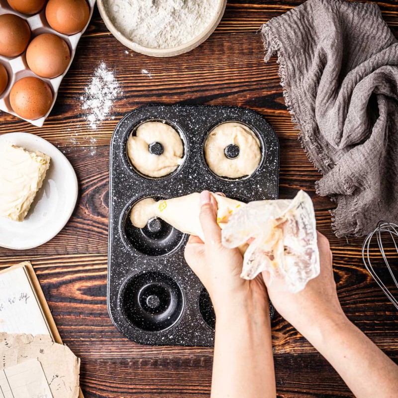 Forma blacha do pieczenia  pączków donut 6 gniazd KLAUSBERG