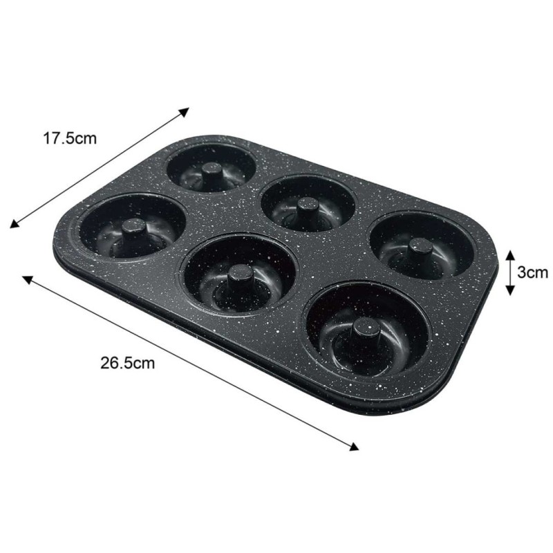Forma blacha do pieczenia  pączków donut 6 gniazd KLAUSBERG