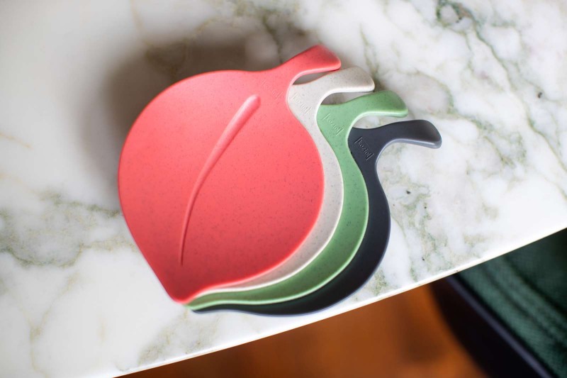 Spodeczki na przekąski 4 sztuki Leaf-on mix