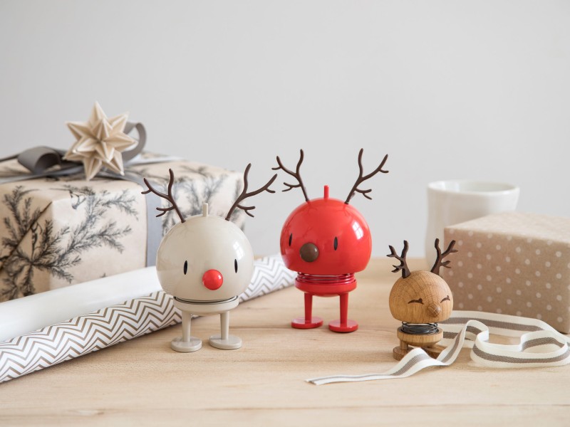 Figurka Hoptimist renifer Reindeer Bimble S dębowa mała
