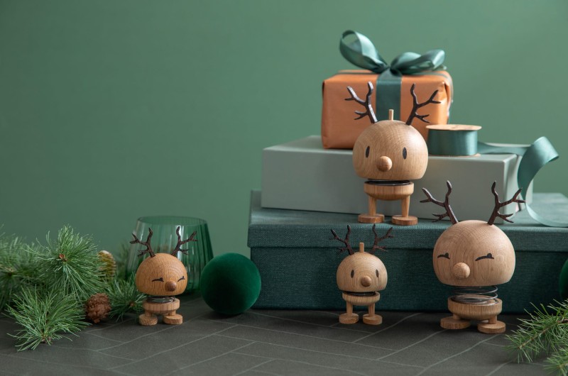 Figurka Hoptimist renifer Reindeer Bimble S dębowa mała