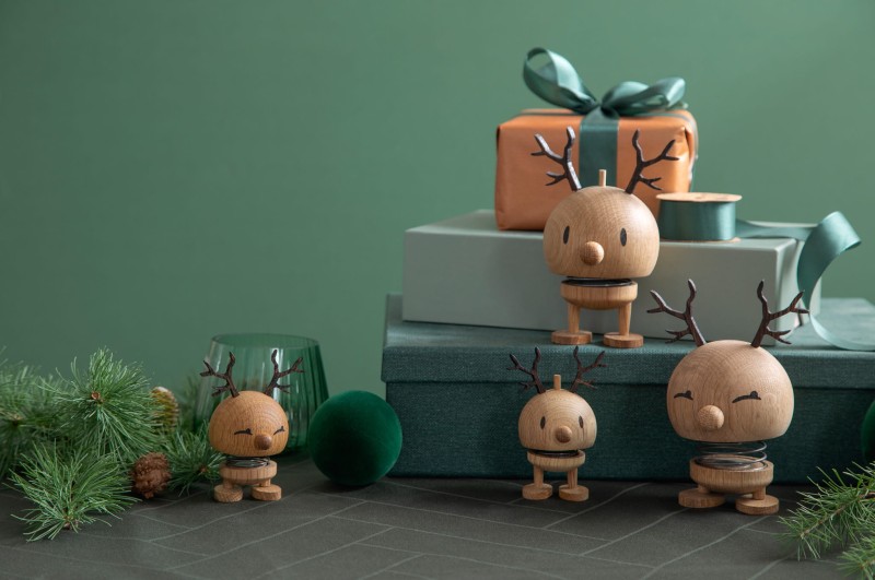 Figurka Hoptimist renifer Reindeer Bimble M dębowa średnia