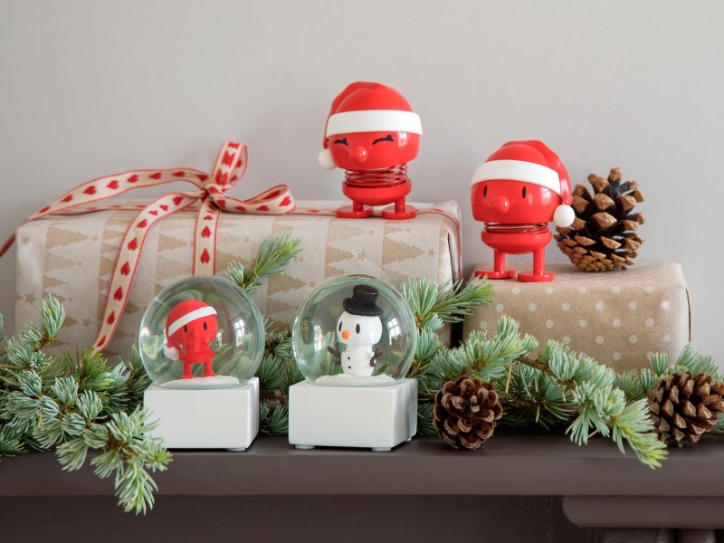 Figurka kula śnieżna Hoptimist Santa Snow Glob S czerwona mała