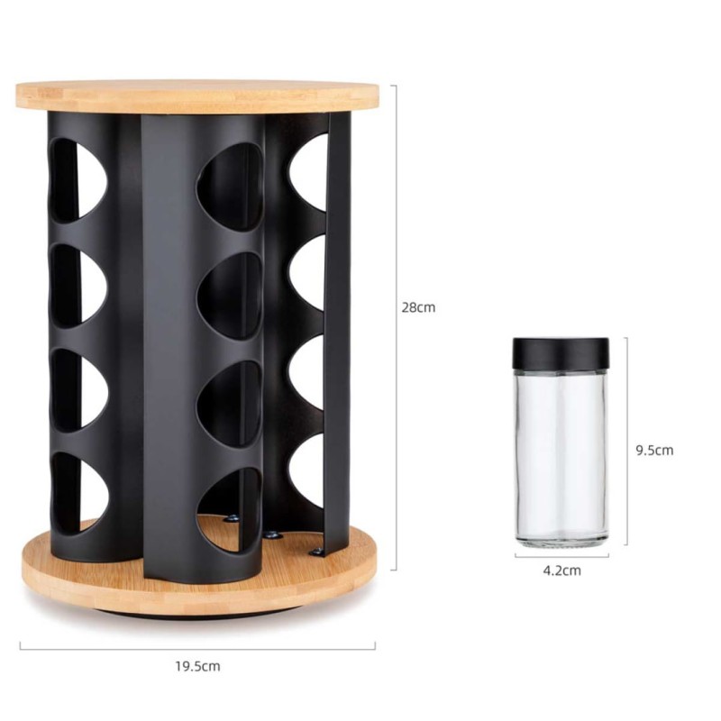 Stojak obrotowy na przyprawy 16 pojemników