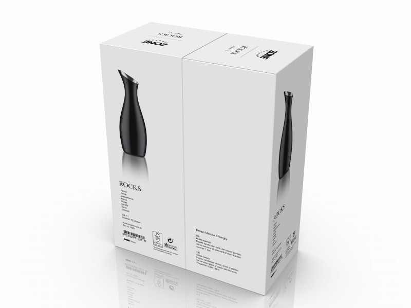 Dzbanek na wodę 1L Rocks Black