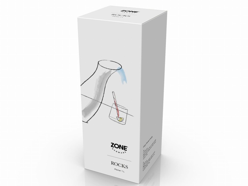 Dzbanek na wodę 1L Rocks Black