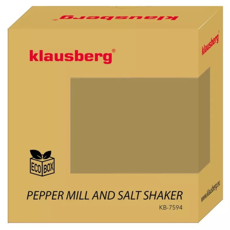 Młynek do pieprzu +solniczka KLAUSBERG drewno akacjowe