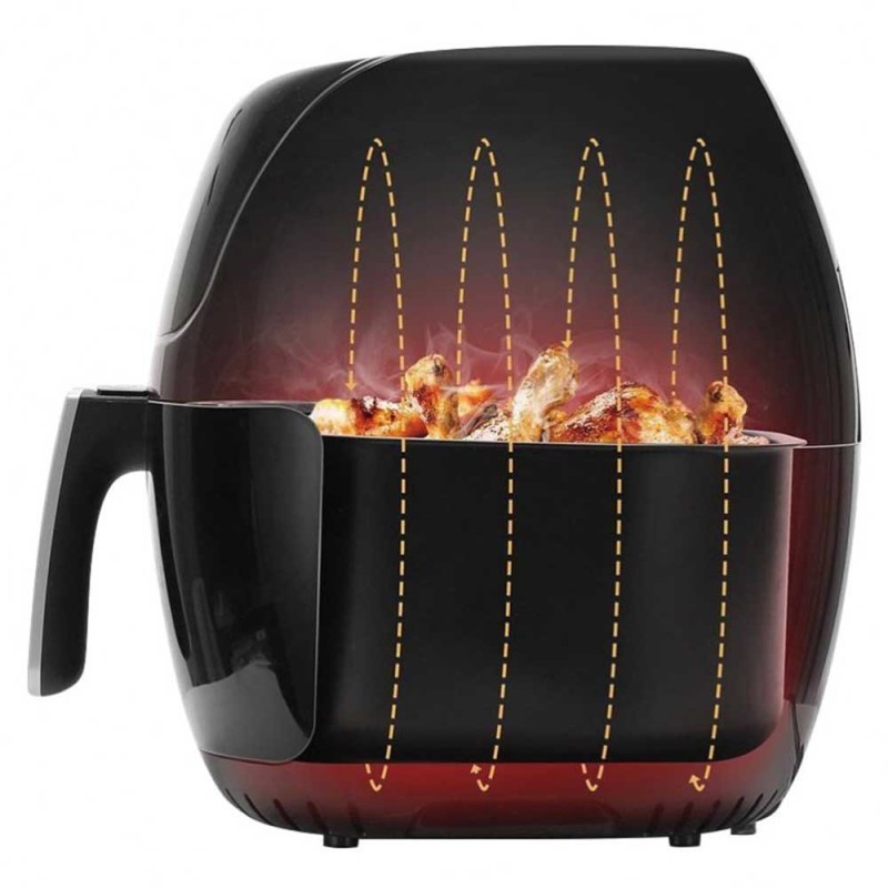 Frytownica beztłuszczowa AIR FRYER 1800W 7,7L KLAUSBERG czarna