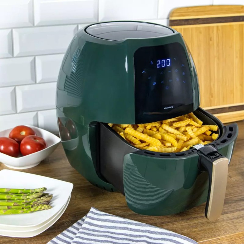 Frytownica beztłuszczowa AIR FRYER 1800W 7,7L KLAUSBERG zielona