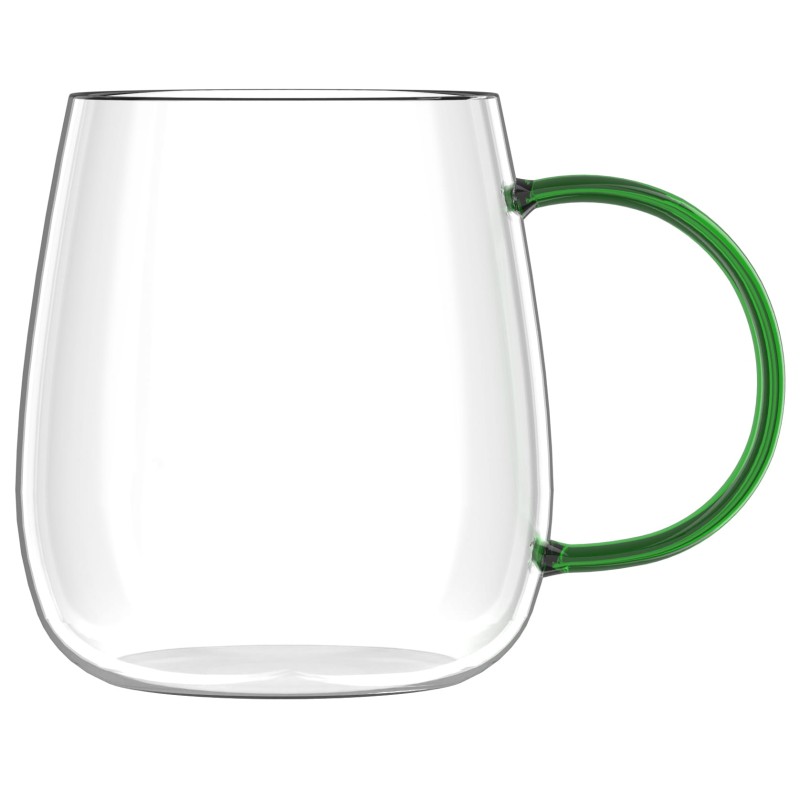 Komplet 2 szklanek z zielonym uchem 400 ml Bolla