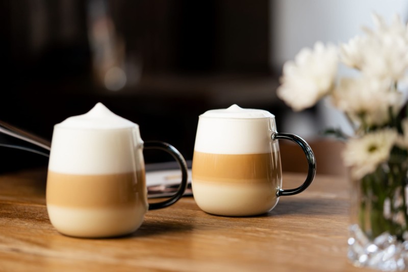 Komplet 2 szklanek z szarym uchem 400 ml Bolla