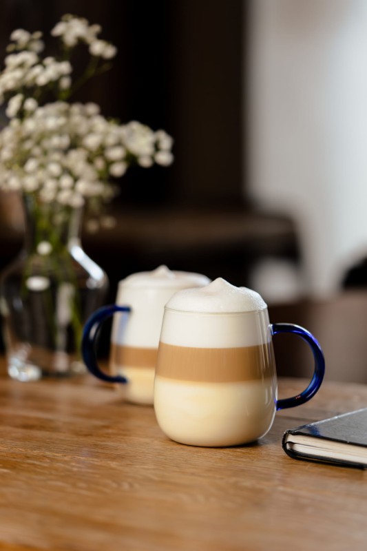 Komplet 2 szklanek z niebieskim uchem 400 ml Bolla