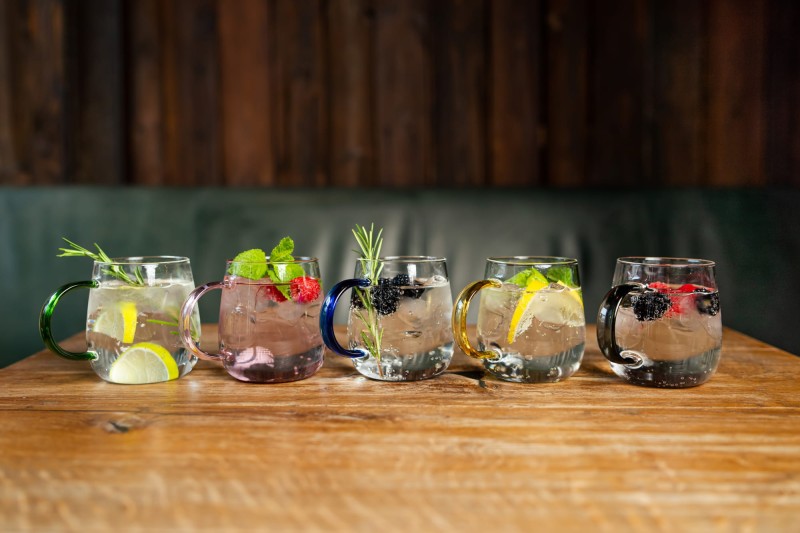 Komplet 2 szklanek z niebieskim uchem 400 ml Bolla