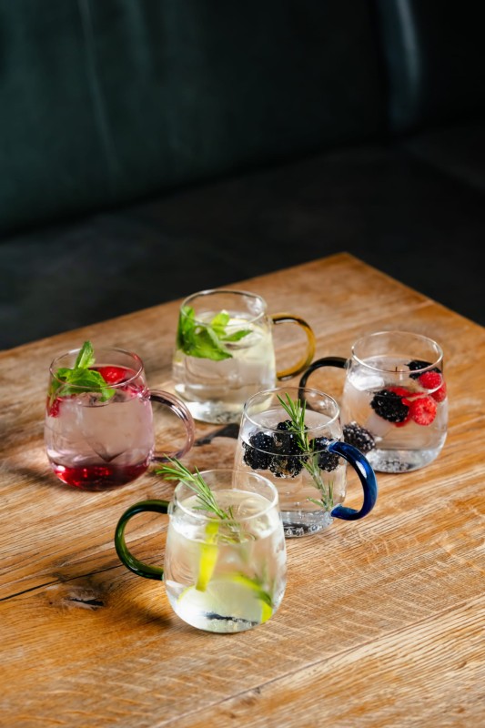 Komplet 2 szklanek z niebieskim uchem 400 ml Bolla