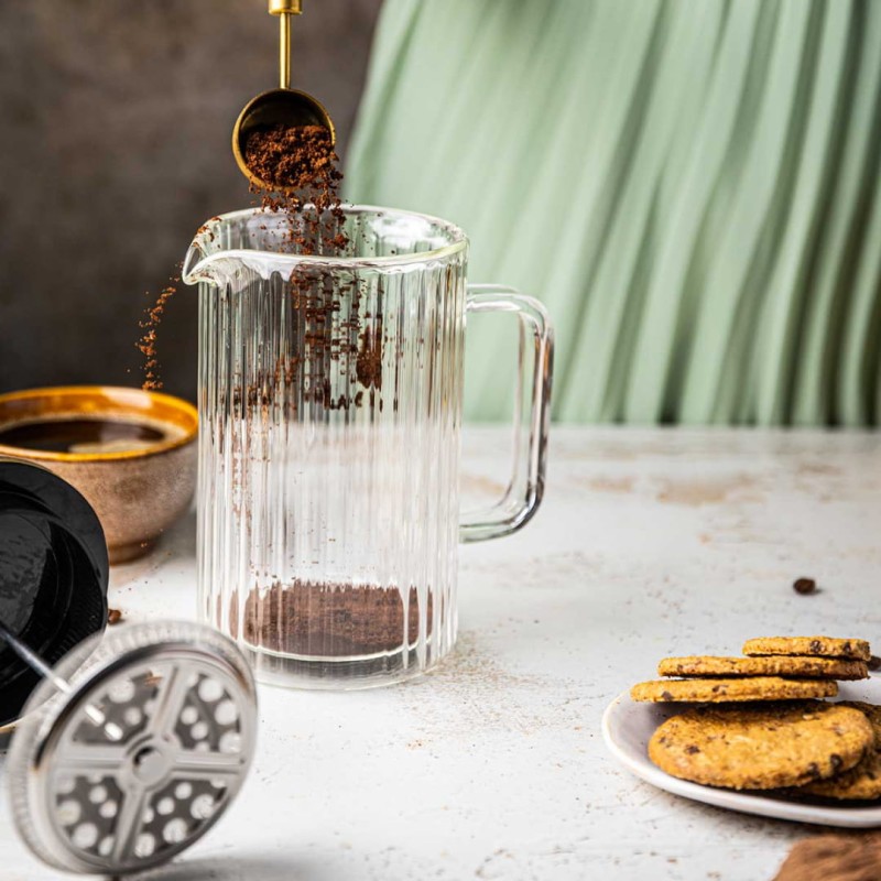 Zaparzacz tłokowy French Press do kawy herbaty 350ml KLAUSBERG