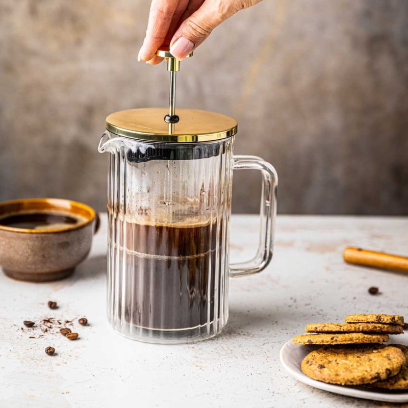 Zaparzacz tłokowy French Press do kawy herbaty 350ml KLAUSBERG
