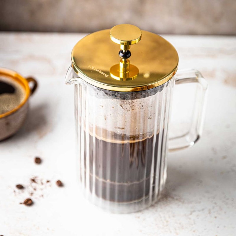 Zaparzacz tłokowy French Press do kawy herbaty 350ml KLAUSBERG