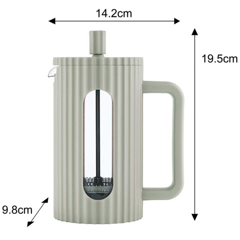 Zaparzacz tłokowy French Press do kawy herbaty 600ml KLAUSBERG KB-7750 zielony