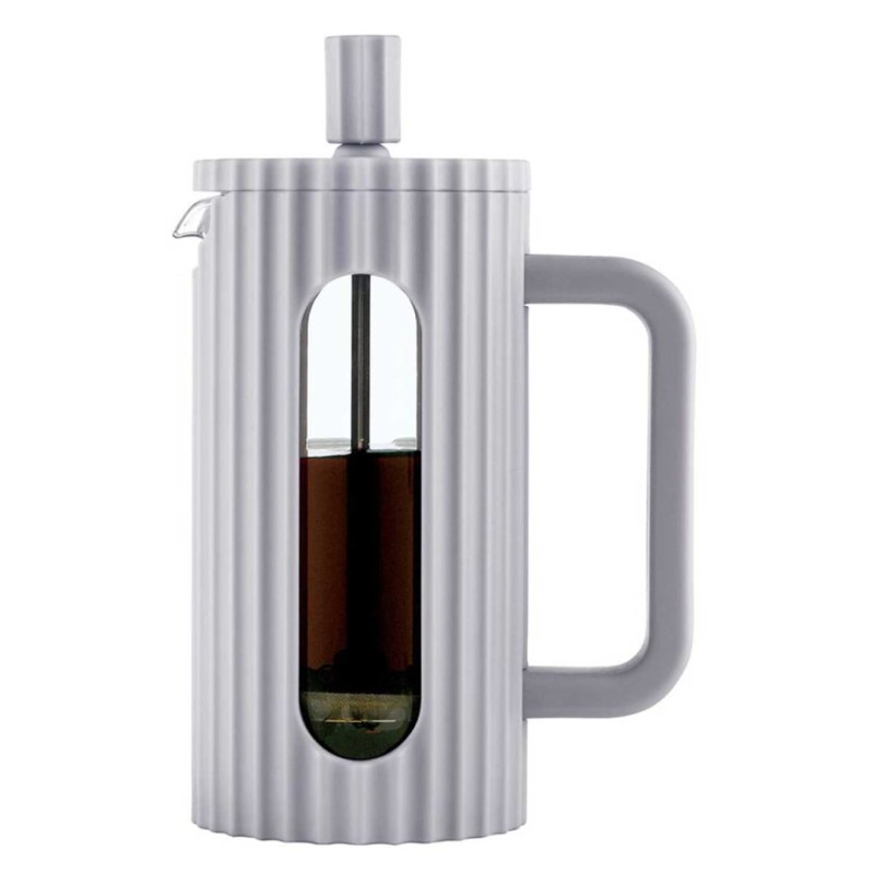 Zaparzacz tłokowy French Press do kawy herbaty 600ml KLAUSBERG KB-7747 szary