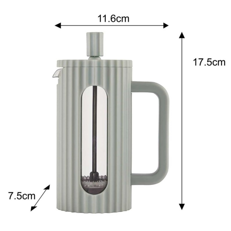 Zaparzacz tłokowy French Press do kawy herbaty 350ml KLAUSBERG KB-7745 zielony