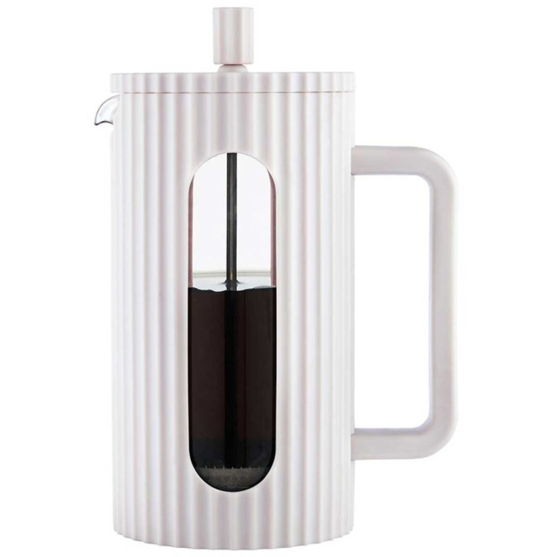 Zaparzacz tłokowy French Press do kawy herbaty 1000ml KLAUSBERG KB-7753 biały