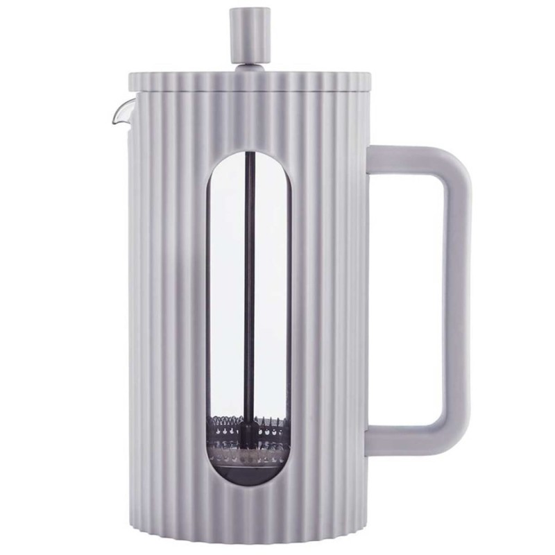 Zaparzacz tłokowy French Press do kawy herbaty 1000ml KLAUSBERG KB-7752 szary