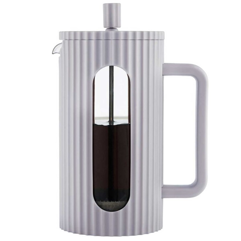Zaparzacz tłokowy French Press do kawy herbaty 1000ml KLAUSBERG KB-7752 szary