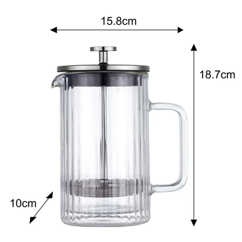 Zaparza tłokowy French Press do kawy herbaty szklany 600ml KLAUSBERG