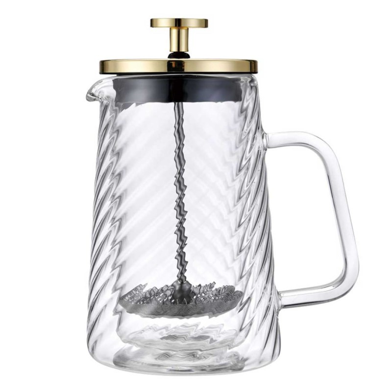 Zaparza tłokowy French Press do kawy herbaty szklany 350ml KLAUSBERG