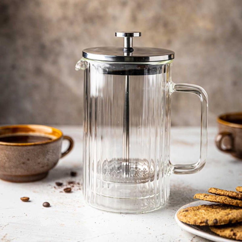 Zaparza tłokowy French Press do kawy herbaty szklany 350ml KLAUSBERG