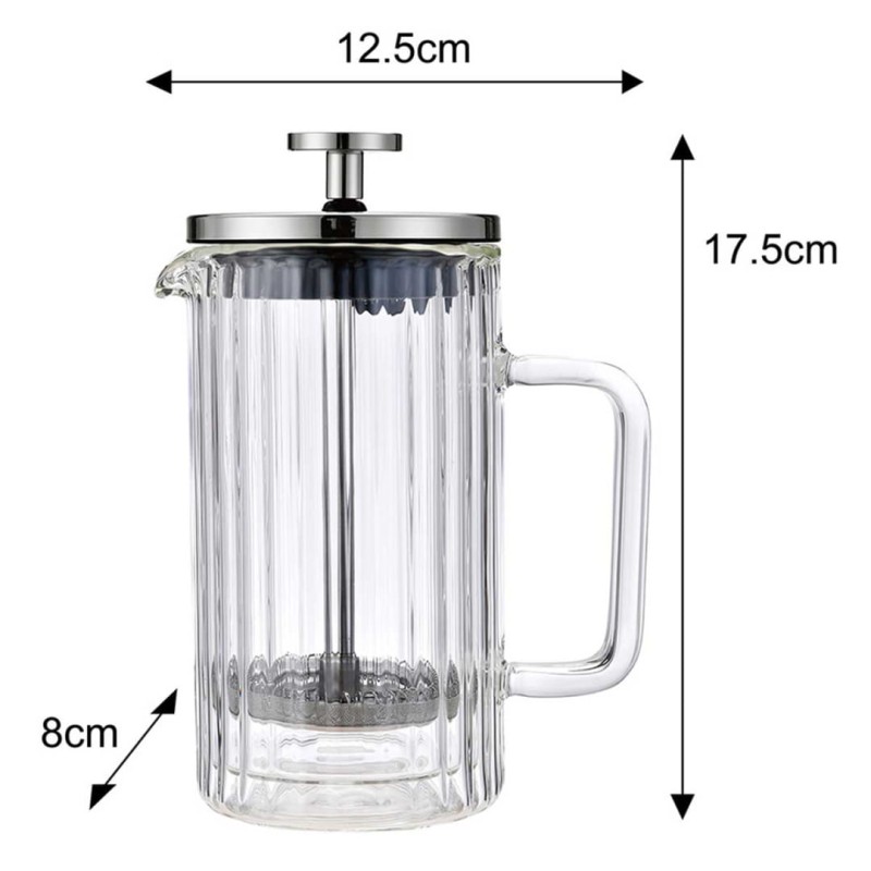 Zaparza tłokowy French Press do kawy herbaty szklany 350ml KLAUSBERG