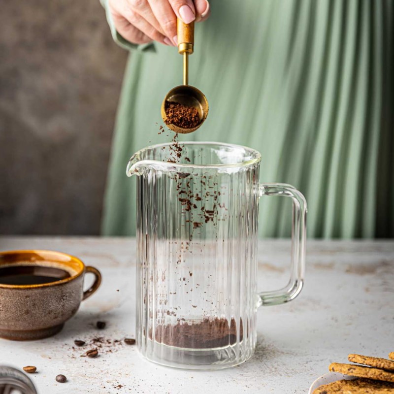 Zaparza tłokowy French Press do kawy herbaty szklany 350ml KLAUSBERG