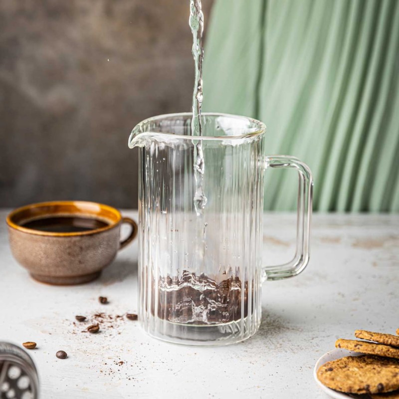 Zaparza tłokowy French Press do kawy herbaty szklany 350ml KLAUSBERG