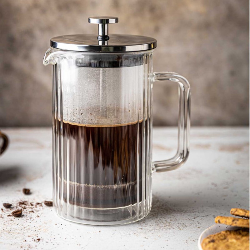 Zaparza tłokowy French Press do kawy herbaty szklany 350ml KLAUSBERG