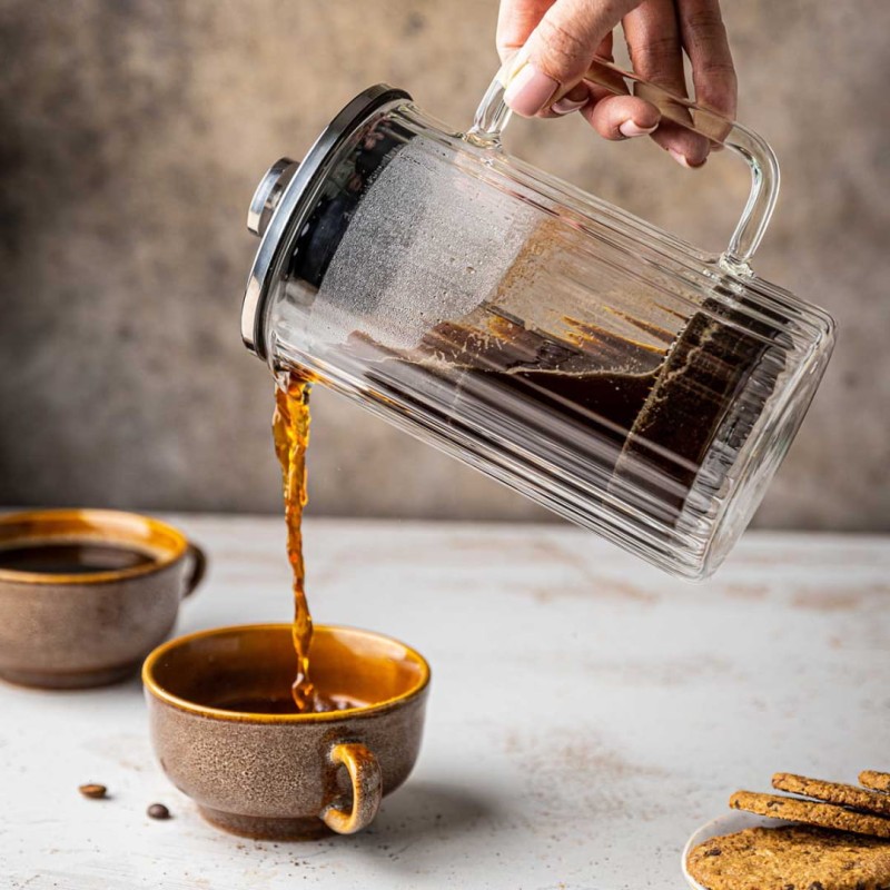 Zaparza tłokowy French Press do kawy herbaty szklany 350ml KLAUSBERG