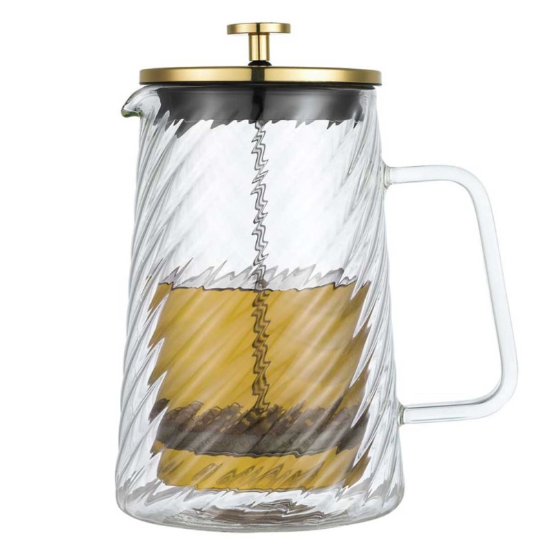 Zaparza tłokowy French Press do kawy herbaty szklany 1000ml KLAUSBERG