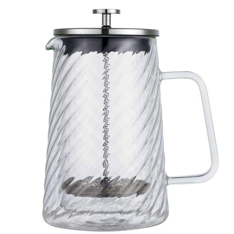 Zaparza tłokowy French Press do kawy herbaty szklany 1000ml KLAUSBERG