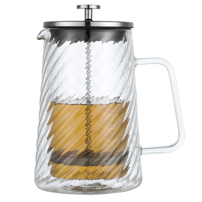 Zaparza tłokowy French Press do kawy herbaty szklany 1000ml KLAUSBERG