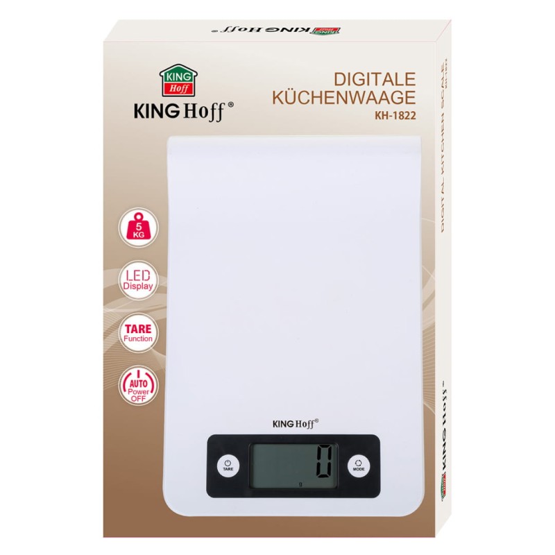 Waga kuchenna elektroniczna do 5kg KINGHOFF na reling