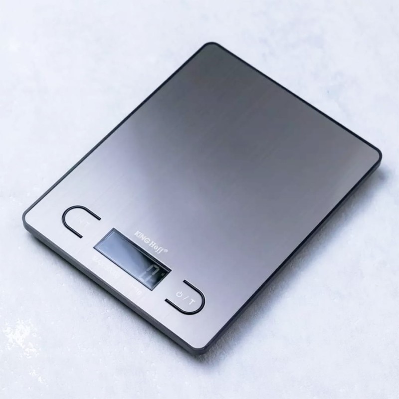 Waga kuchenna elektroniczna do 5kg KINGHOFF srebrna