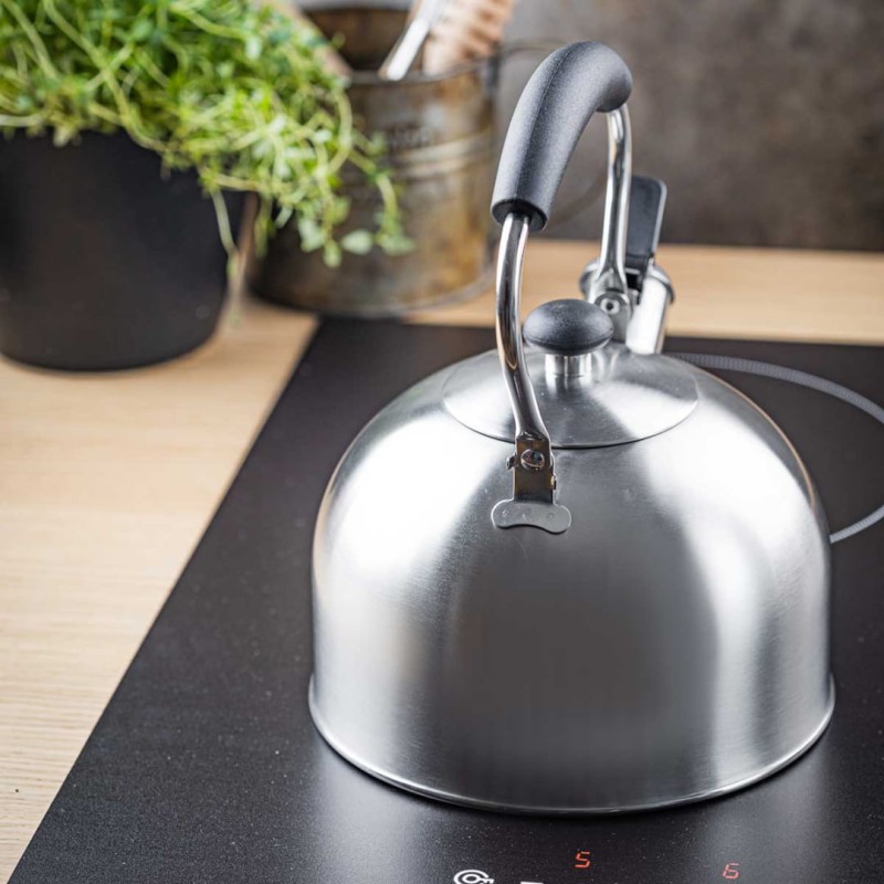 Czajnik z gwizdkiem 2,5L KINGHOFF srebrny