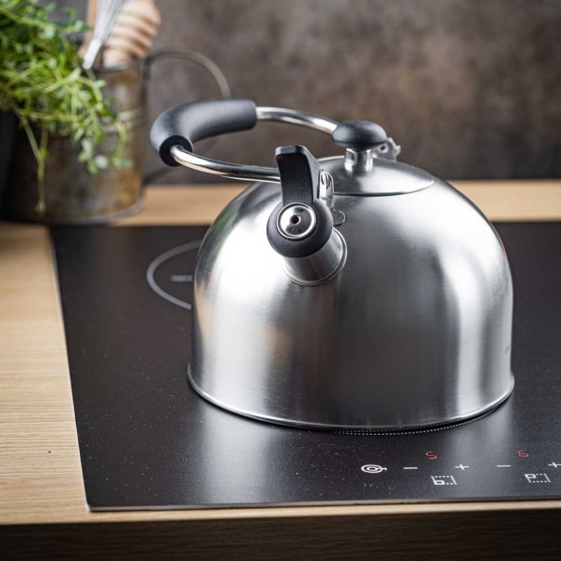 Czajnik z gwizdkiem 2,5L KINGHOFF srebrny