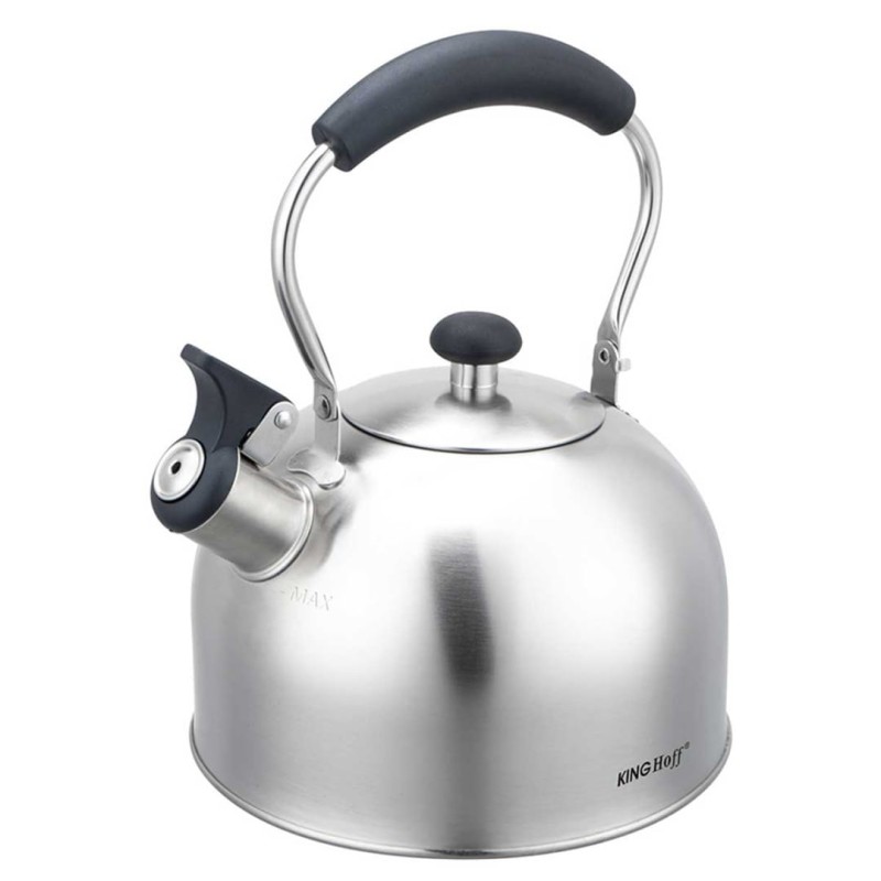 Czajnik z gwizdkiem 2,5L KINGHOFF srebrny